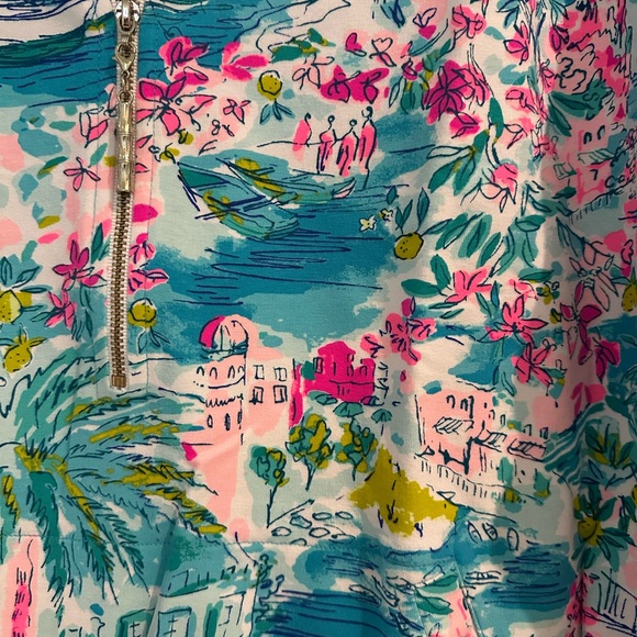 Lilly Pulitzer Positano Floral Half-Zip Pullover - Picture 3 of 4